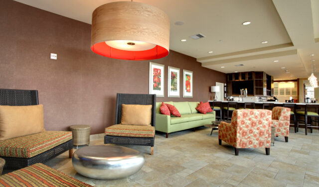 furnishing inside the hotel