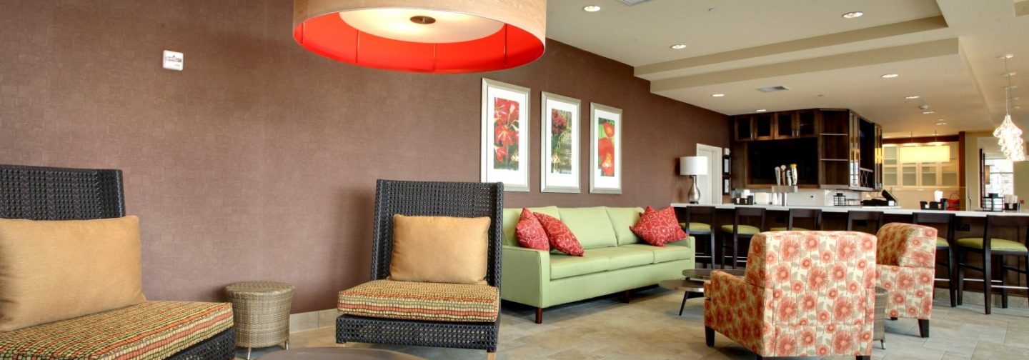 HIlton hotel lobby