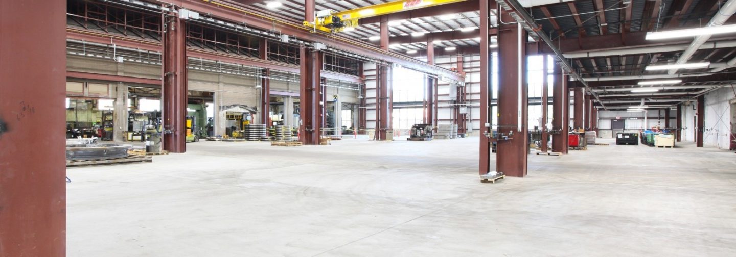 Bowe machining building factory floor