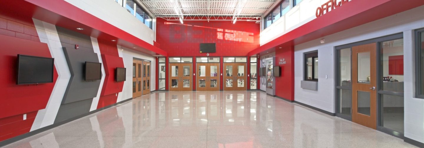 North Scott High School entrance