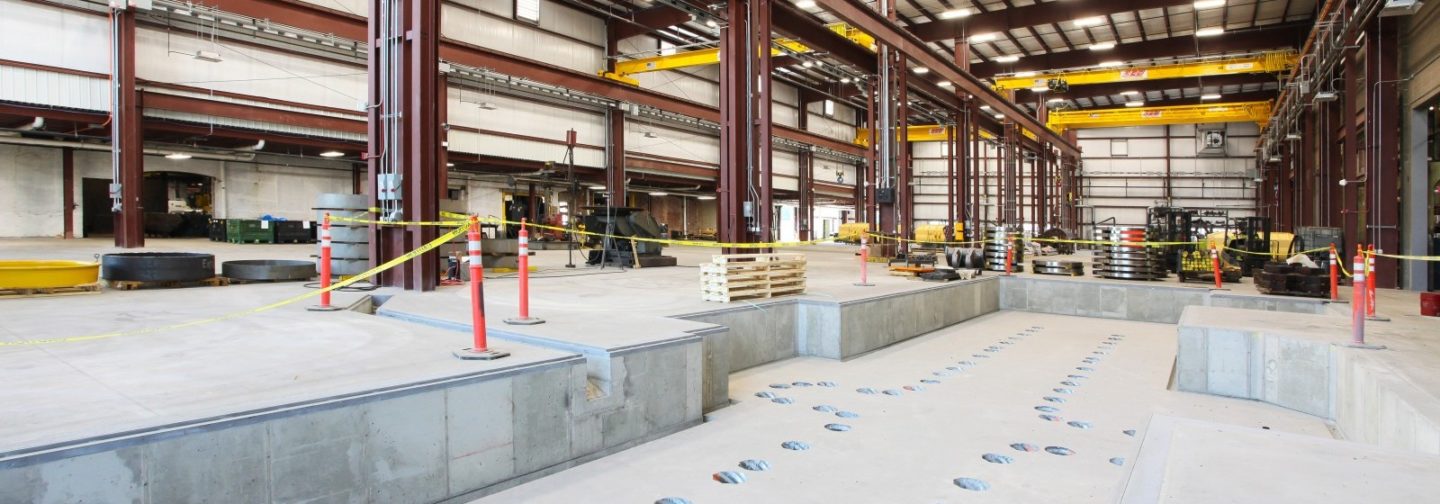 Bowe machining building internal factory floor