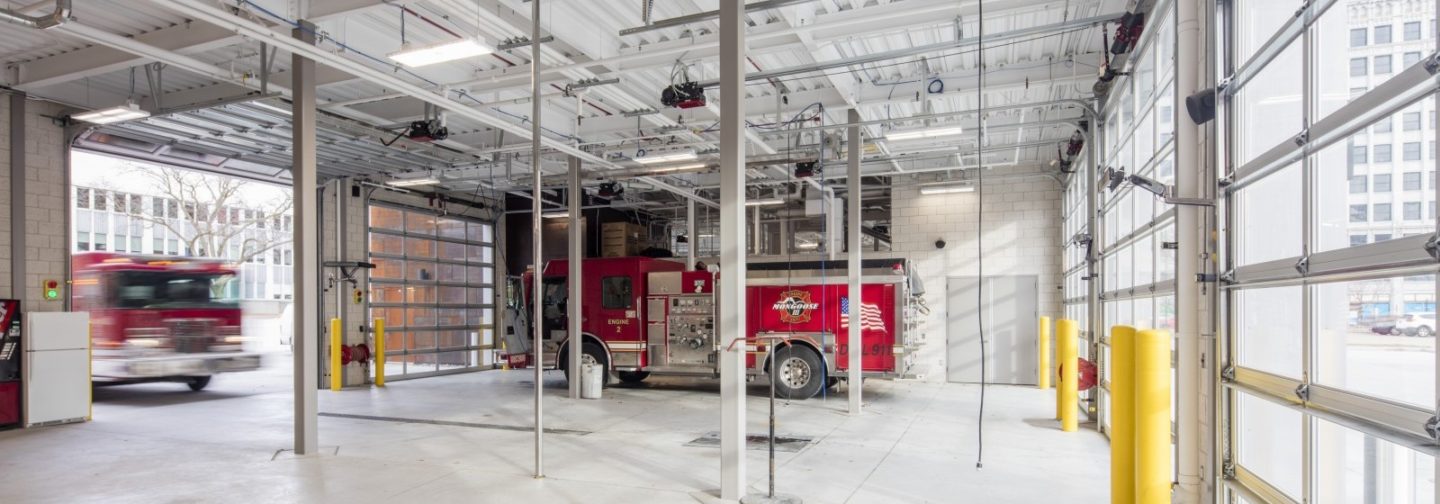 Davenport Fire Department truck garage