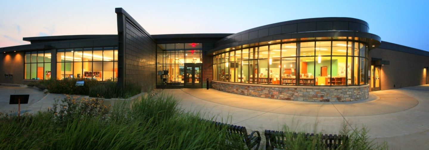 Davenport Public Library Eastern Branch entryway