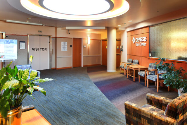 Waiting area of the Genesis Birth Center