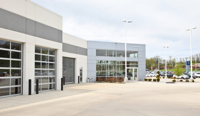 Exterior of Green Hyundai