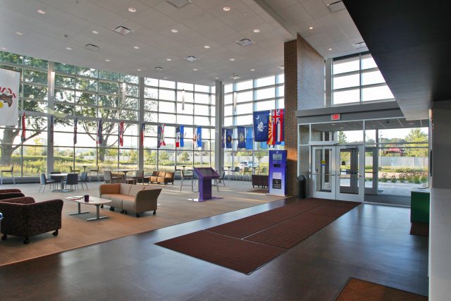Riverside Campus student lounge area