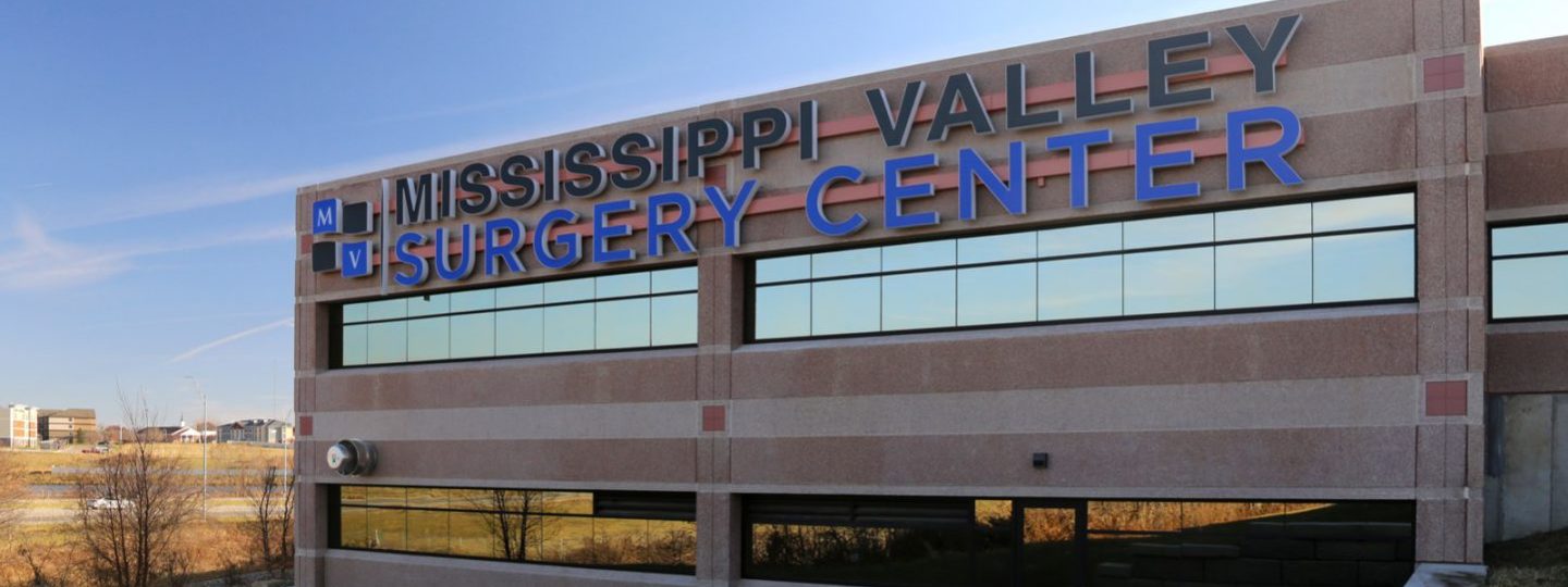Mississippi Valley Surger Center exterior building with logo