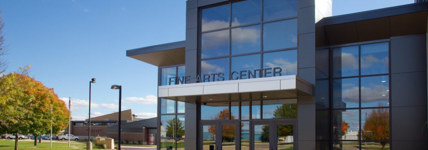 North Scott High School auditorium entrance