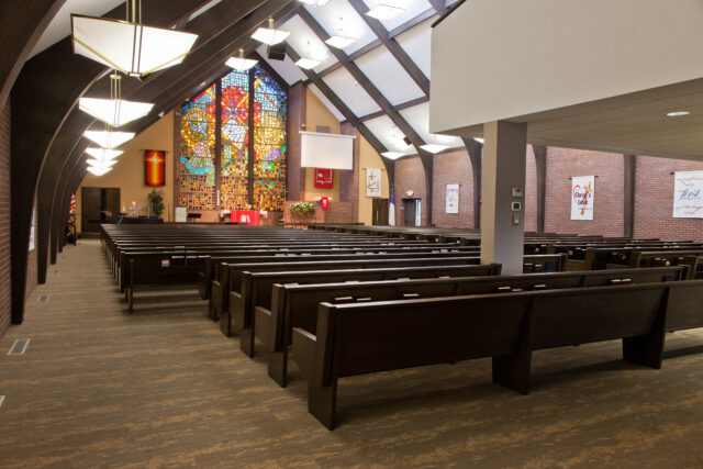 worship room pews