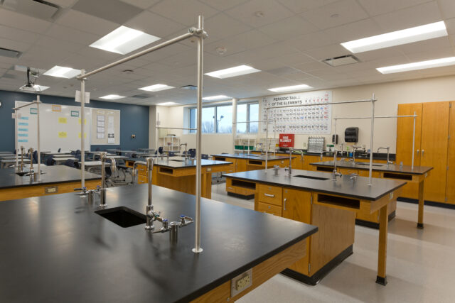 high school science lab