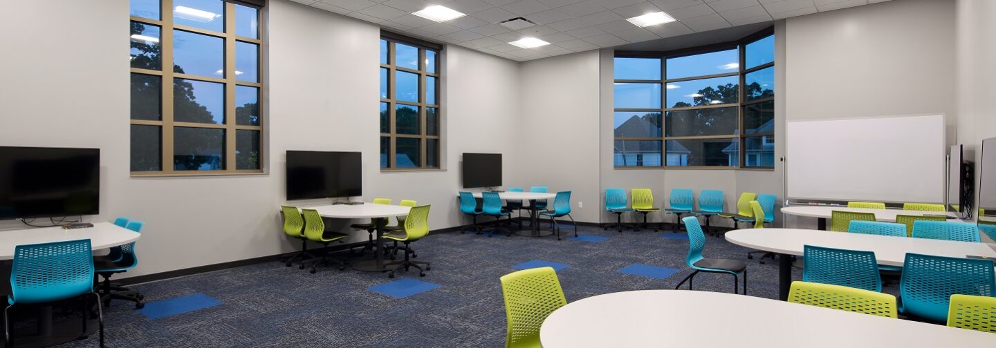 McMullen Hall features a variety of learning classrooms